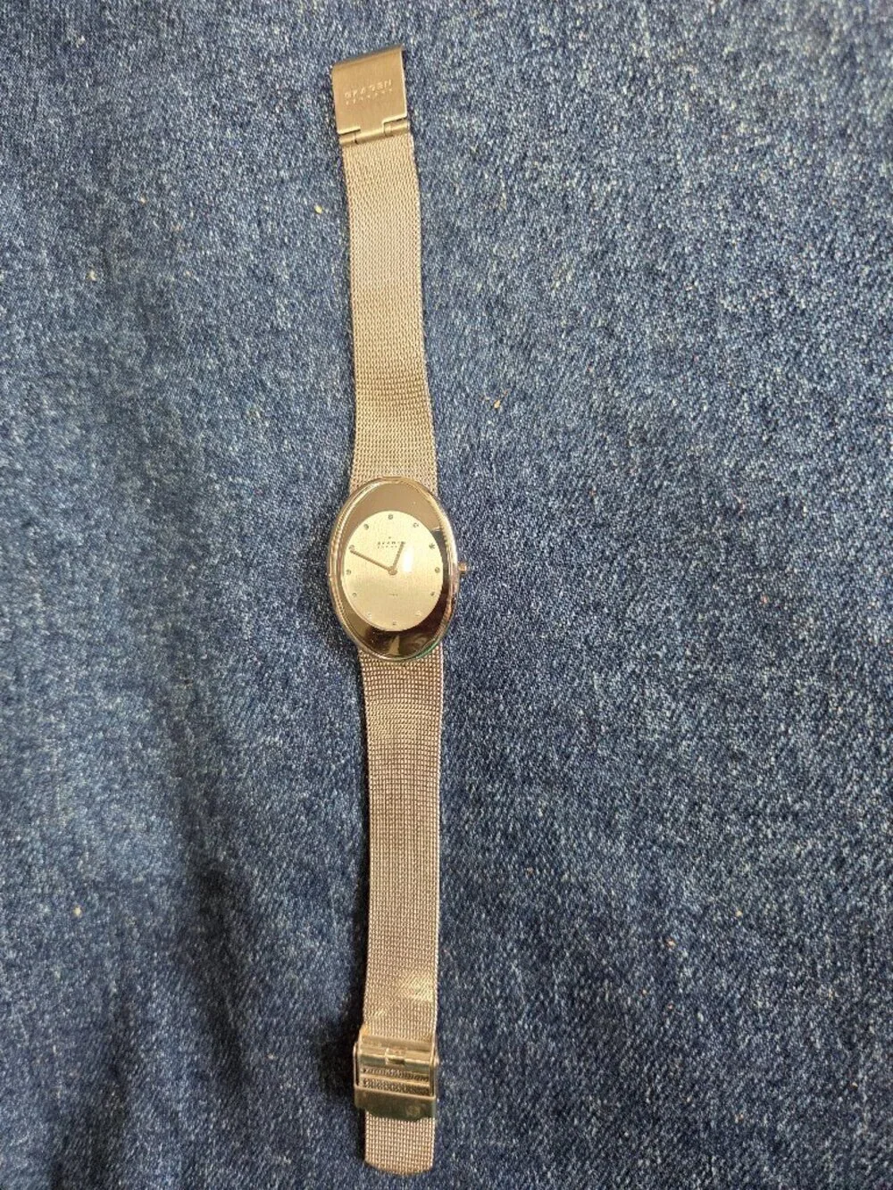 Women's - Skagen Denmark Watch with Steel Mesh Band and 12 Stones - new battery